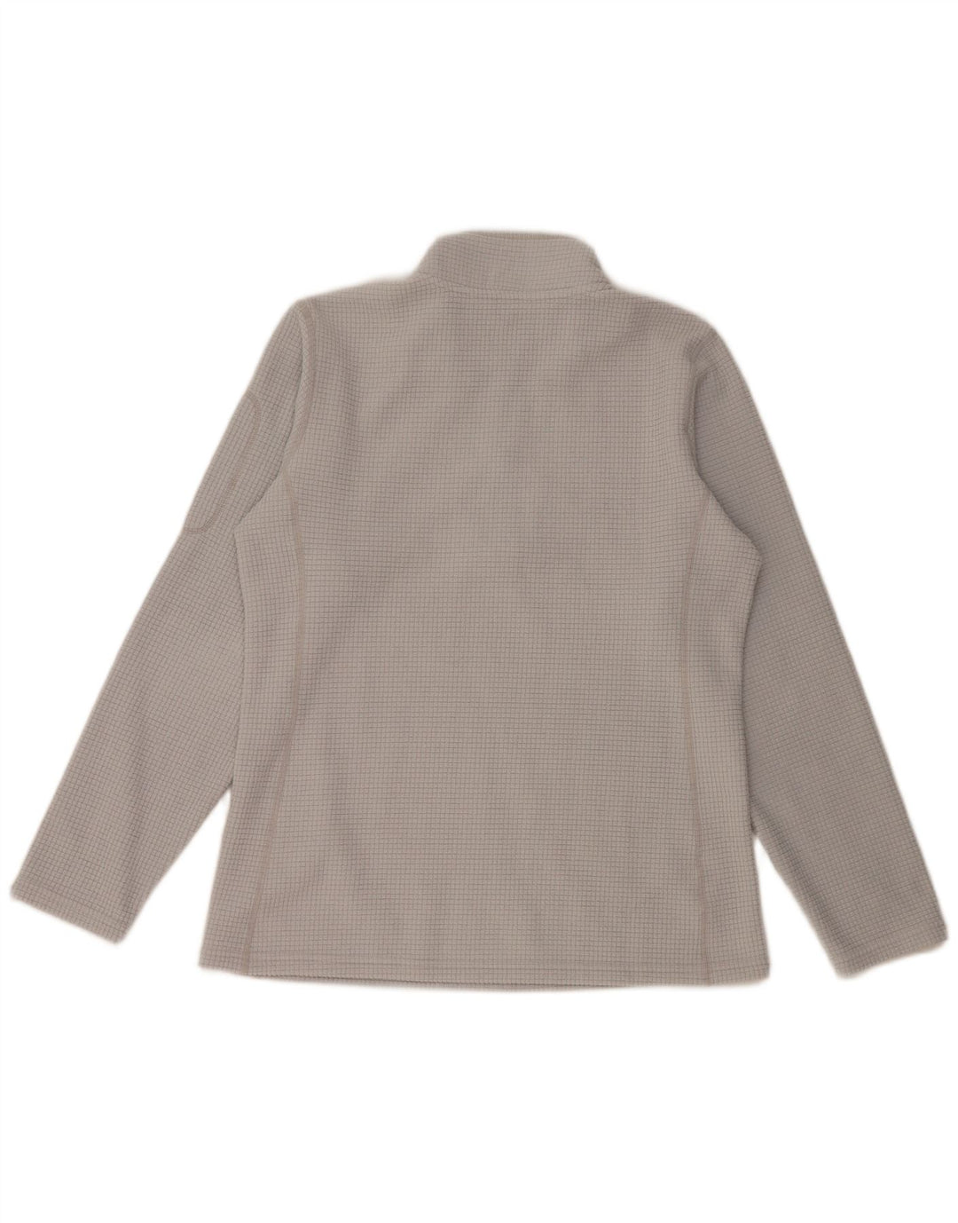 ORVIS Mens Zip Neck Fleece Jumper Medium Grey Polyester