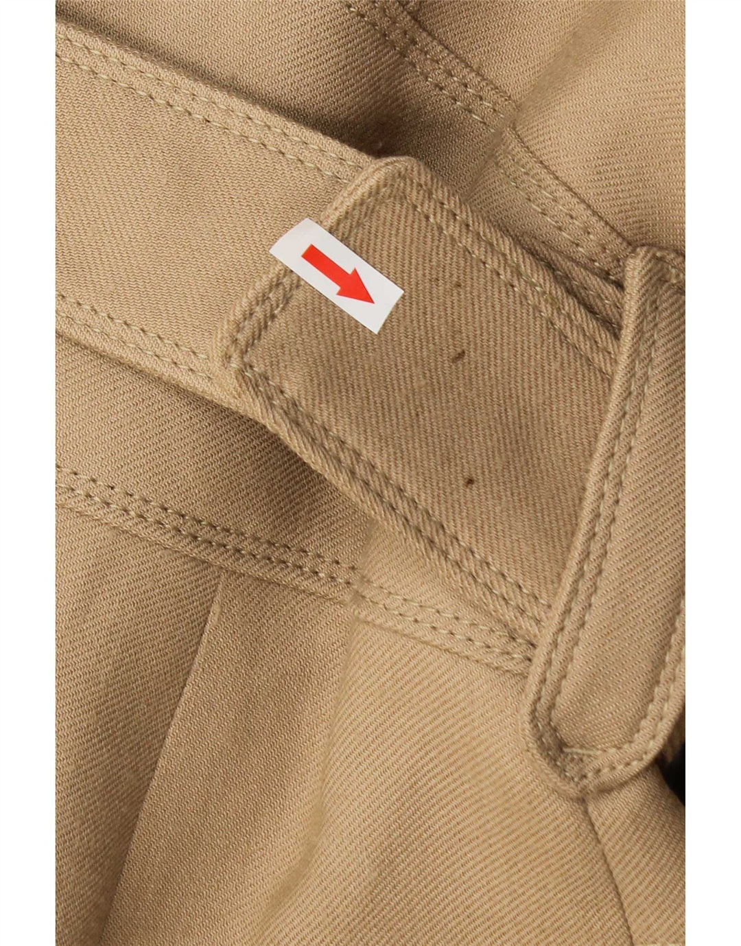Zara Womens Overcoat UK 14 Large Beige Wool