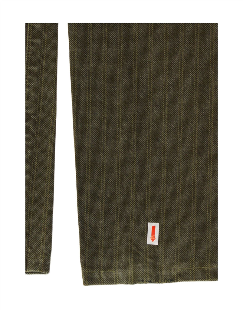 MARLBORO CLASSICS Mens Straight Jeans W36 L30 Green Striped Vintage Marlboro Classics and Second-Hand Marlboro Classics from Messina Hembry 