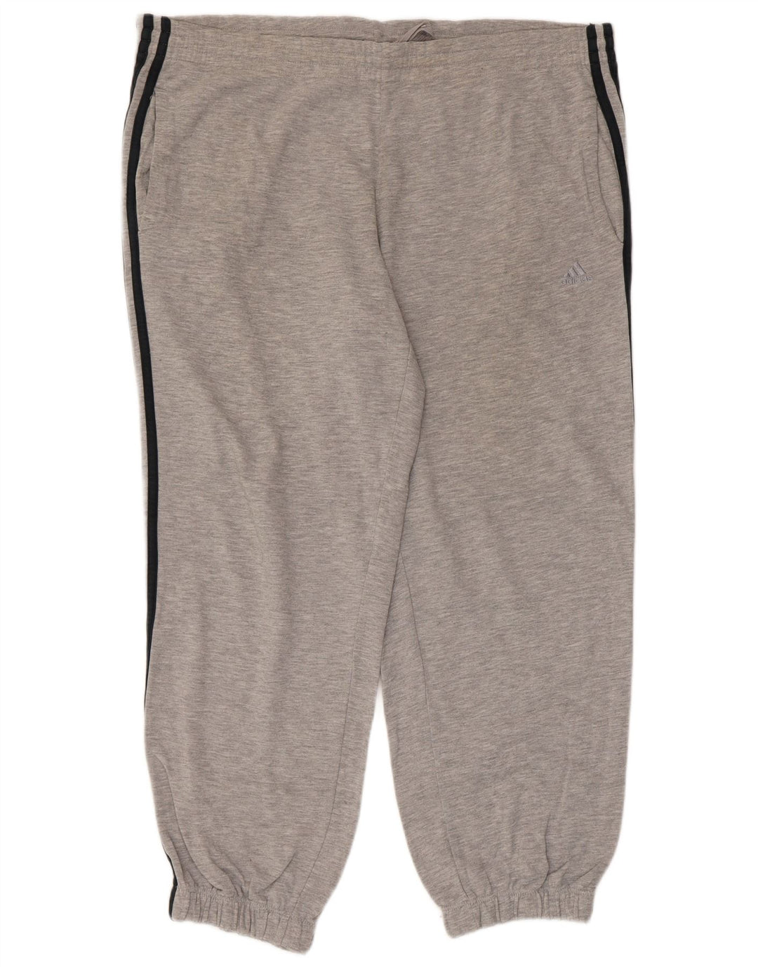 Adidas Mens Tracksuit Trousers Joggers Large Grey Cotton
