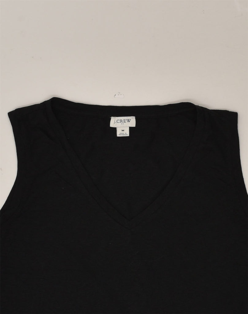 J. CREW Womens Vest Top UK 12 Medium Black Cotton | Vintage J. Crew | Thrift | Second-Hand J. Crew | Used Clothing | Messina Hembry 