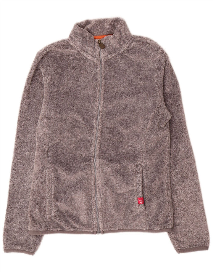 Weird Fish Womens Fleece Jacket UK 10 Small Grey Polyester