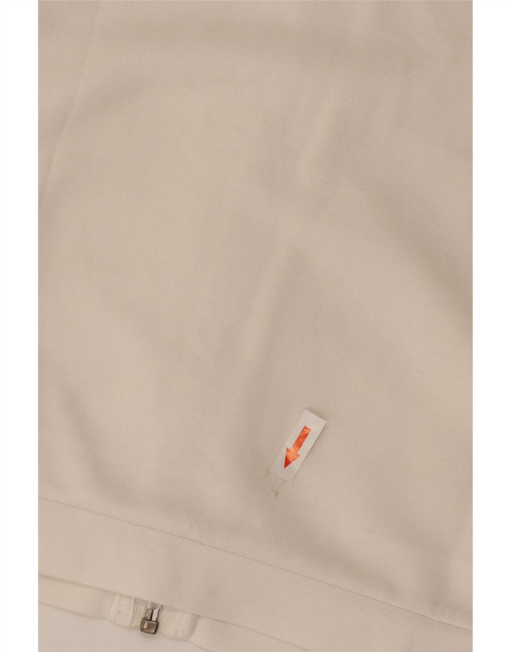 Puma Womens Crop Oversized Tracksuit Top Jacket UK 10 Small White Polyester