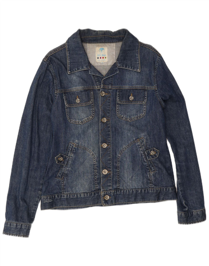 Fat Face Womens Denim Jacket UK 16 Large Blue Cotton