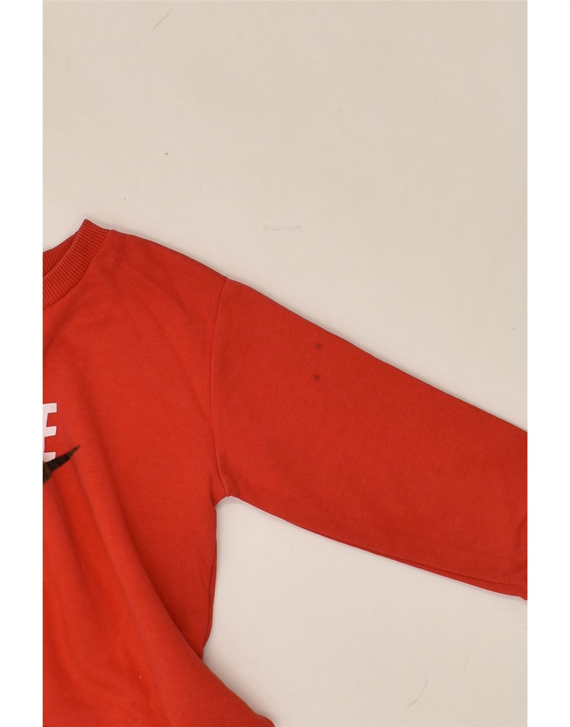 NIKE Boys Graphic Sweatshirt Jumper 4-5 Years Small  Red Cotton | Vintage Nike | Thrift | Second-Hand Nike | Used Clothing | Messina Hembry 