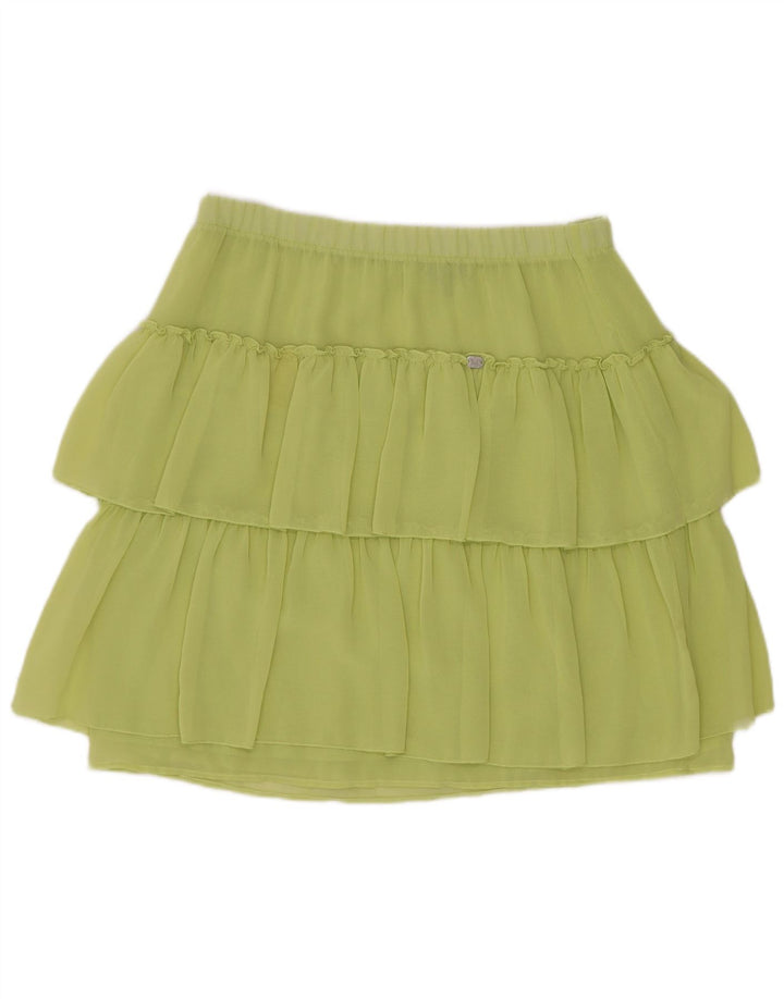 Denny Rose Womens Tiered Skirt IT 42 Medium W28 Green