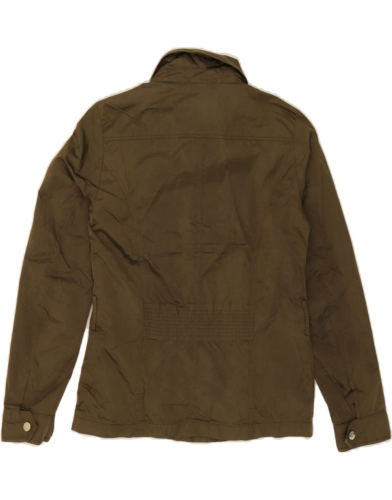 MASSIMO DUTTI Womens Bomber Jacket UK 6 XS Khaki Polyester Vintage Massimo Dutti and Second-Hand Massimo Dutti from Messina Hembry 