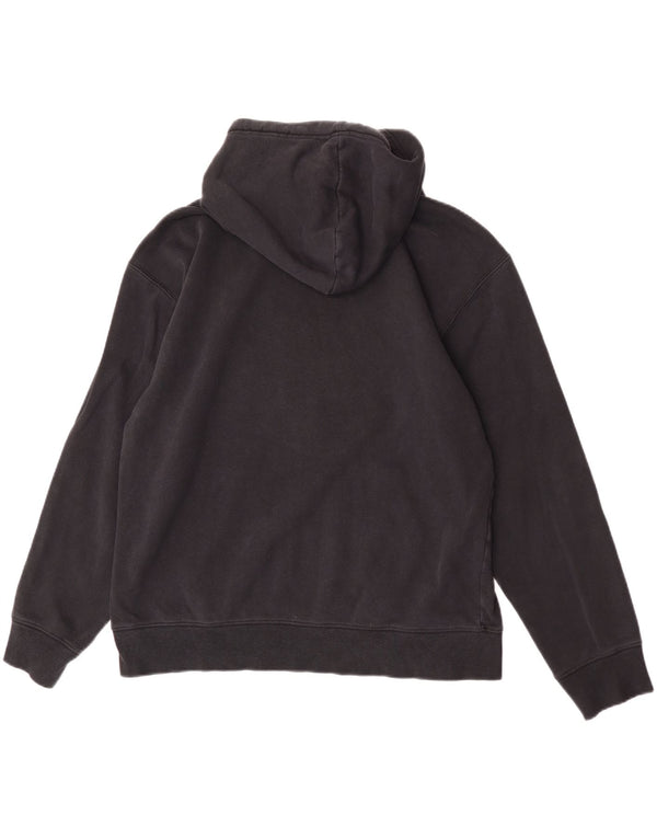 Nike Mens Graphic Hoodie Jumper Large Black Polyester