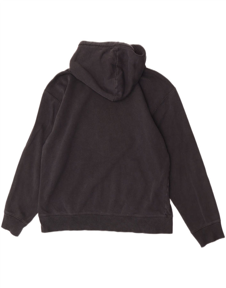 Nike Mens Graphic Hoodie Jumper Large Black Polyester