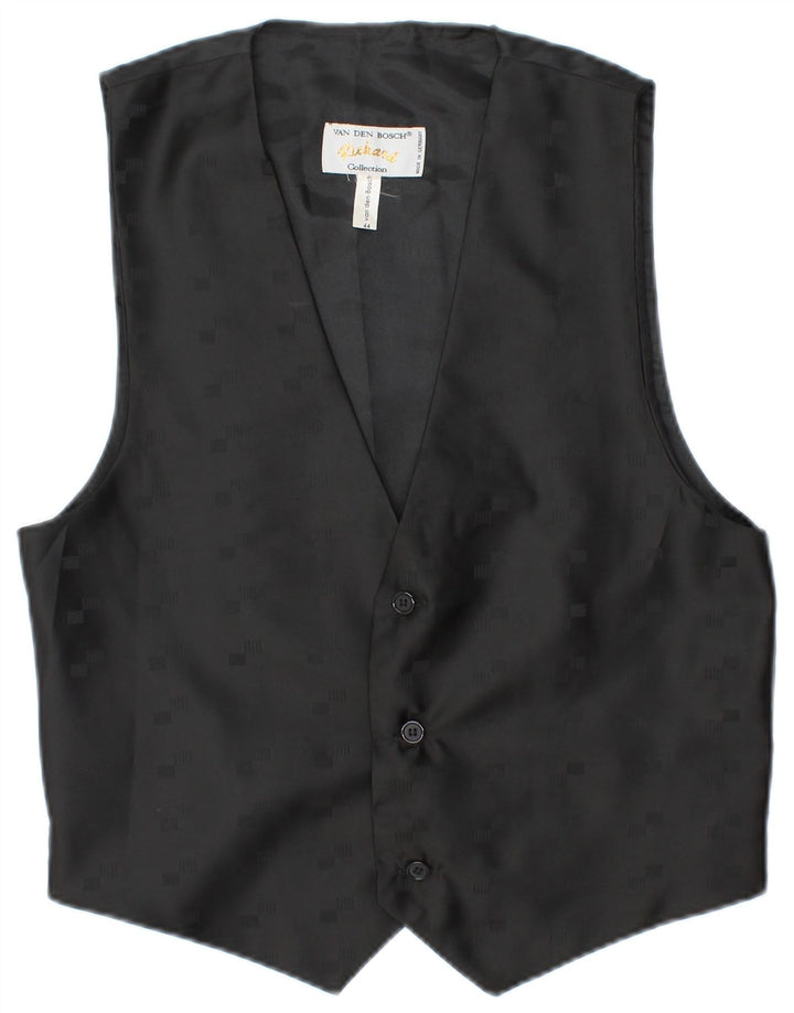 Vintage Mens Waistcoat IT 44 XS Black