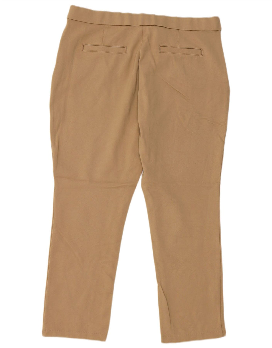 LEE Womens Slim Cropped Trousers US 14 XL W36 L25 Beige Rayon