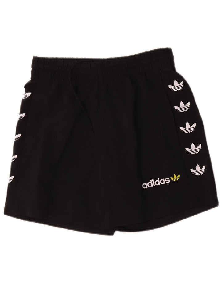 Adidas Mens Graphic Sport Shorts Small Black Polyester Sports