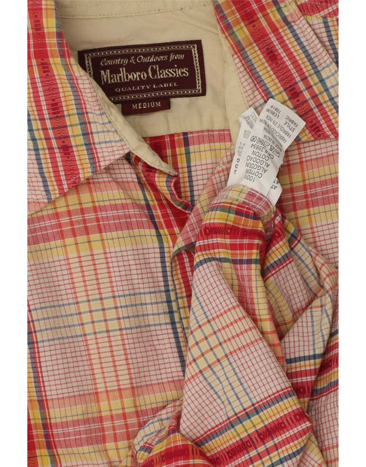 Marlboro Classics Mens Shirt Medium Multicoloured Check Cotton