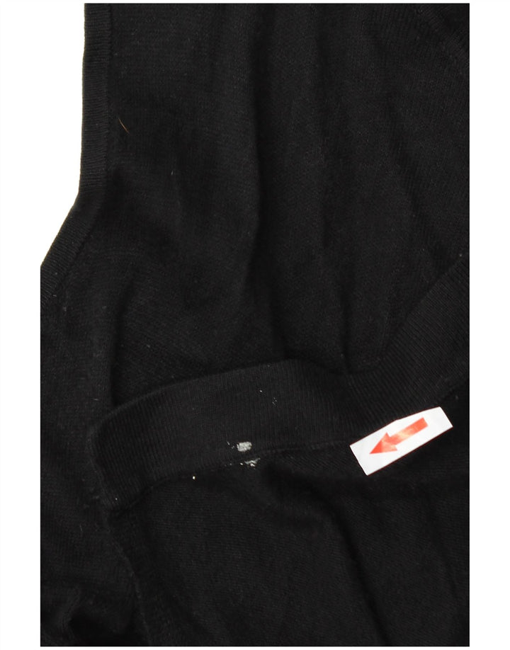Marks & Spencer Womens Longline Cardigan Sweater UK 14 Medium Black