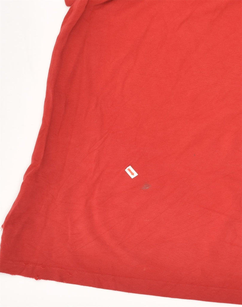 TOMMY HILFIGER Mens Slim Polo Shirt XL Red Cotton | Vintage Tommy Hilfiger | Thrift | Second-Hand Tommy Hilfiger | Used Clothing | Messina Hembry 