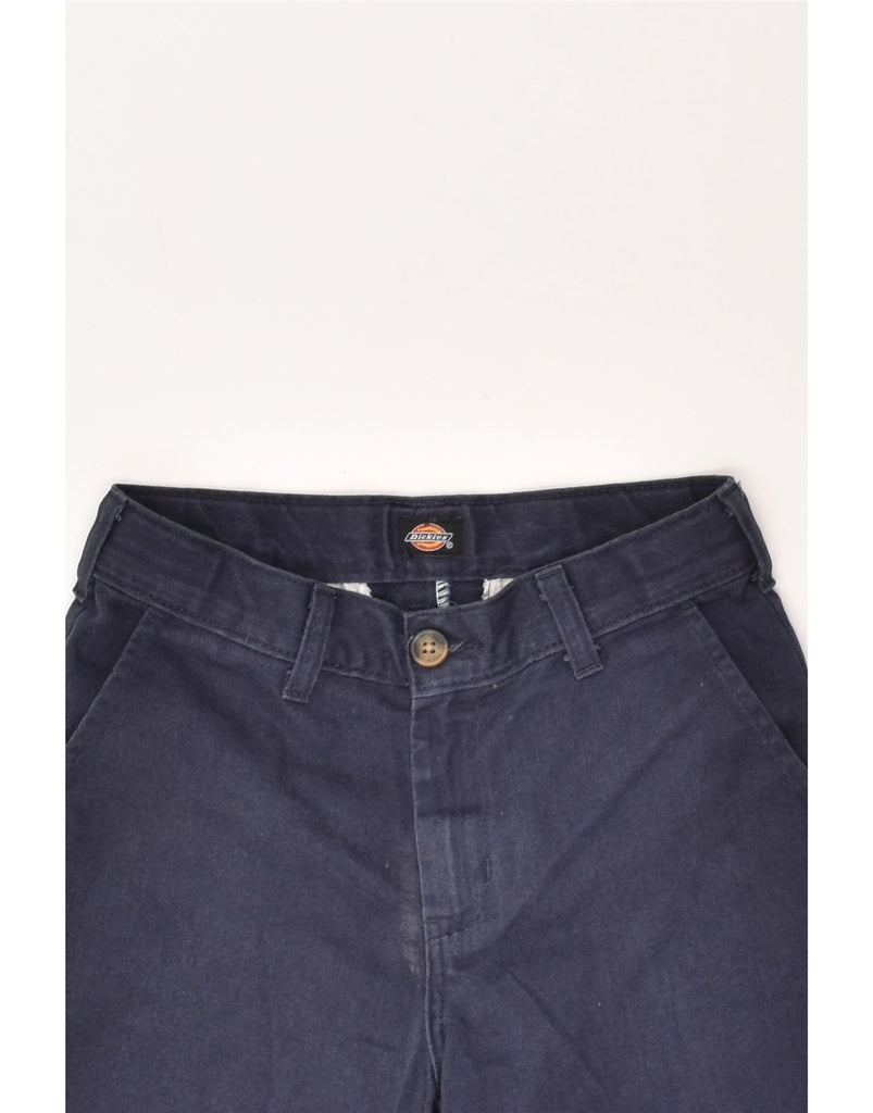 DICKIES Boys Straight Chino Trousers 7-8 Years W22 L23 Navy Blue Cotton | Vintage Dickies | Thrift | Second-Hand Dickies | Used Clothing | Messina Hembry 