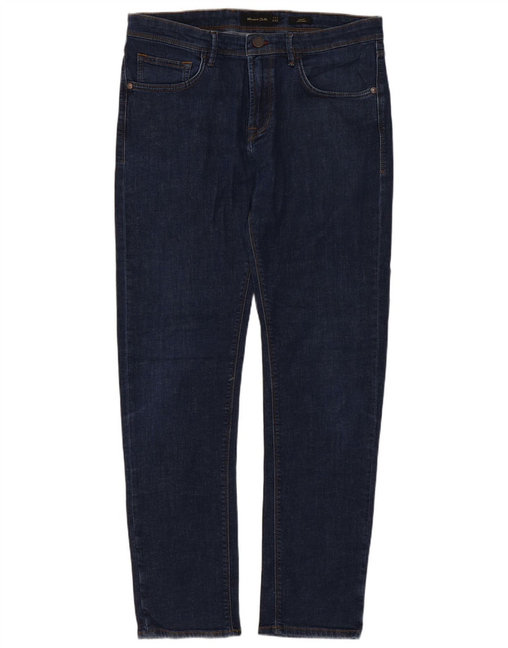Massimo Dutti Mens Slim Jeans EU 42 Large W32 L30 Navy Blue