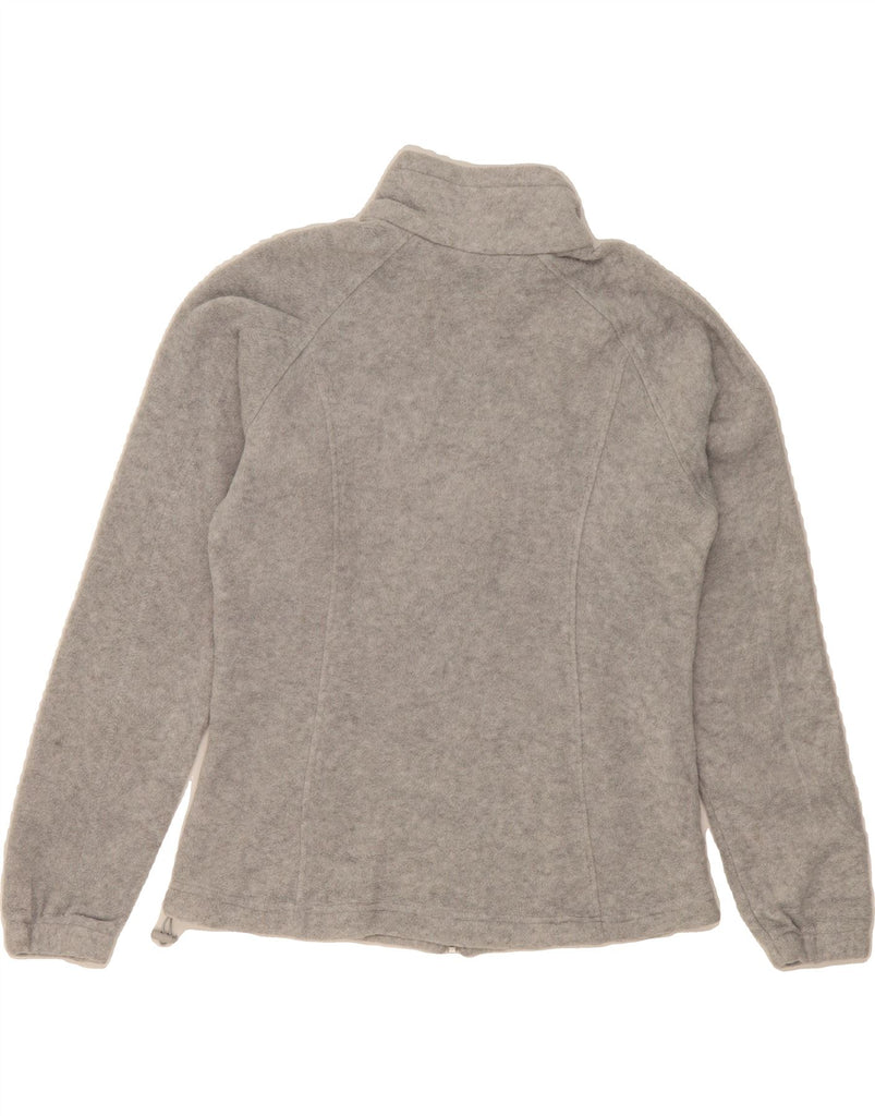 COLUMBIA Womens Fleece Jacket UK 14 Medium Grey Polyester Vintage Columbia and Second-Hand Columbia from Messina Hembry 