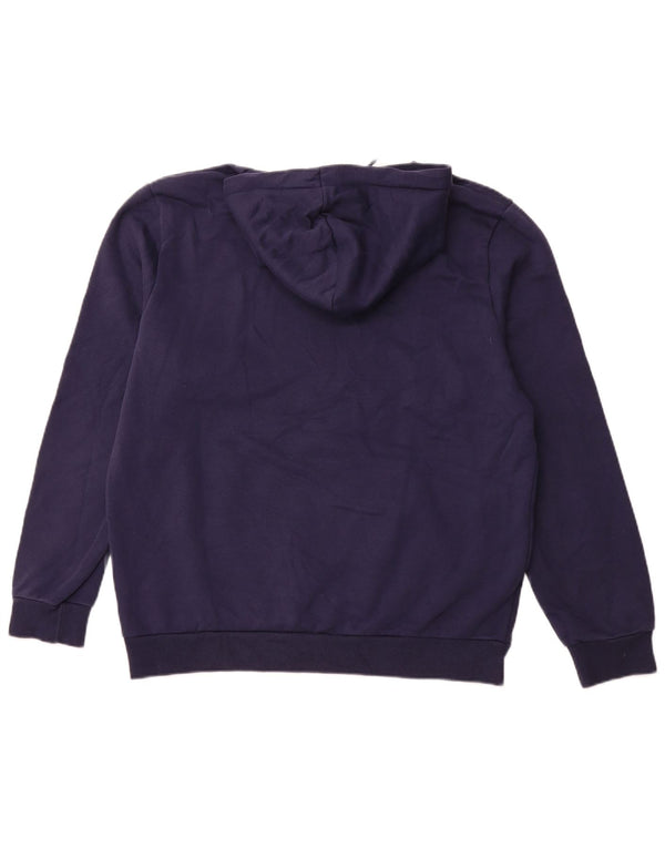 PUMA Mens Graphic Hoodie Jumper Large Navy Blue