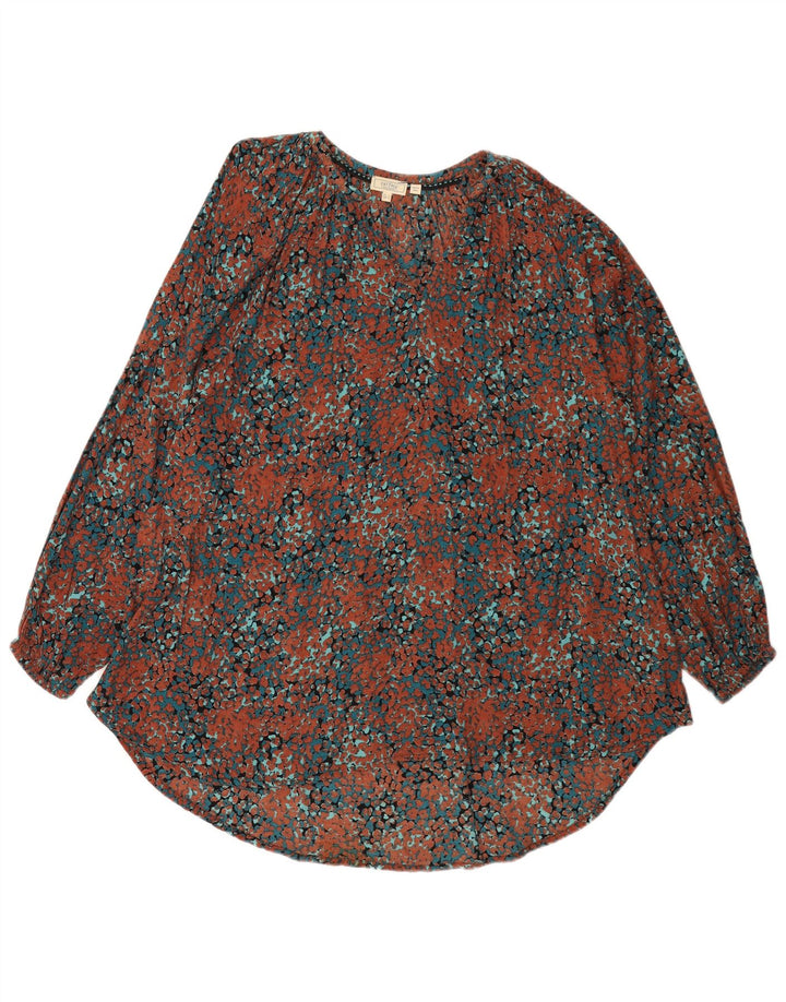 Fat Face Womens Long Sleeve Tunic Top UK 14 Large Multicoloured Flecked