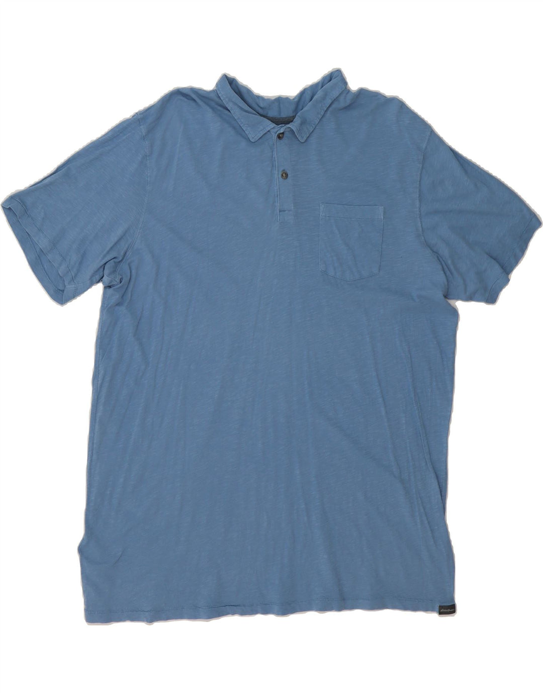 EDDIE BAUER Mens Polo Shirt XL Blue Cotton Vintage Eddie Bauer and Second-Hand Eddie Bauer from Messina Hembry 