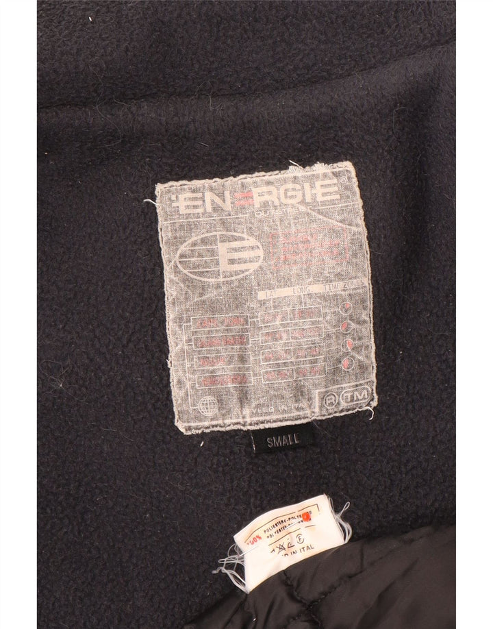 Energie Mens Windbreaker Jacket UK 36 Small Black Colourblock Polyester