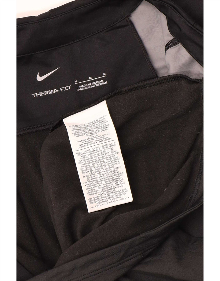 Nike Mens Therma-Fit Tracksuit Top Jacket Medium Black Colourblock