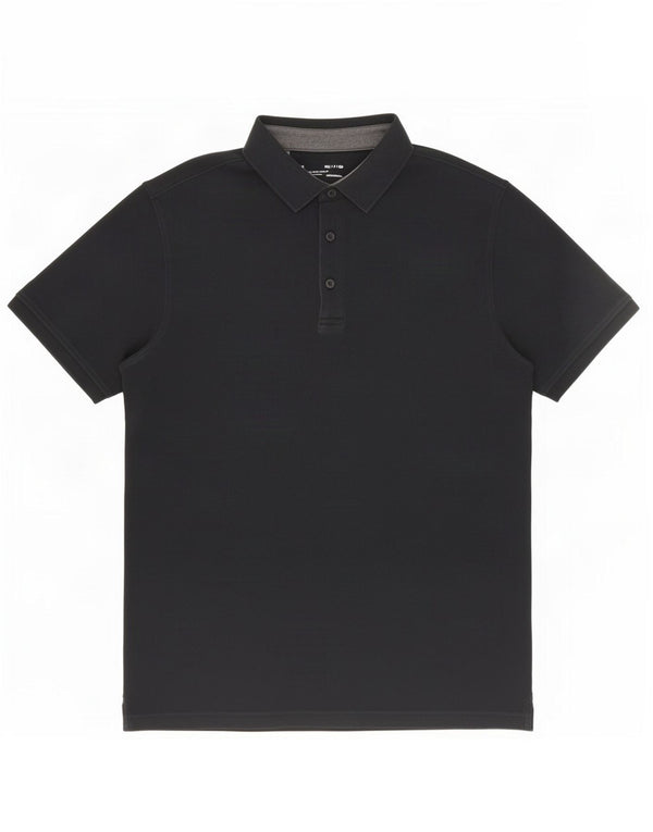 Under Armour Mens Heat Gear Polo Shirt Small Black Cotton