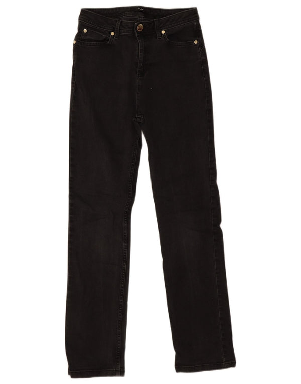 Marks & Spencer Womens Slim Jeans UK 8 Small W26 L28 Black Cotton