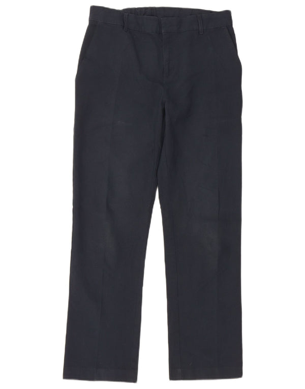 Marks & Spencer Boys Straight Chino Trousers 12-13 Years W28 L26 Navy Blue