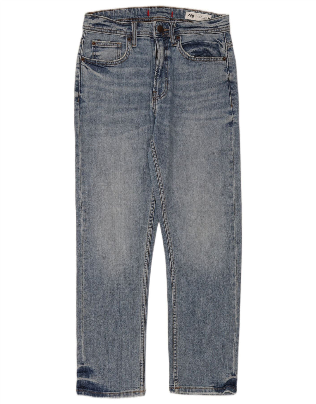 Zara Womens Straight Jeans EU 34 2XS W24 L27 Blue