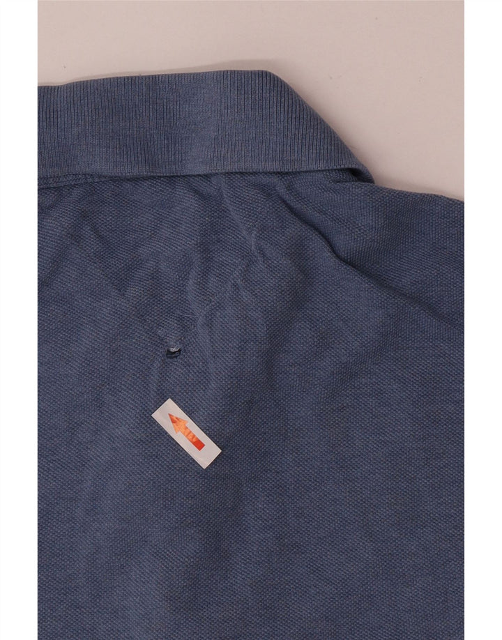 Tommy Hilfiger Mens Custom Fit Polo Shirt Medium Blue Cotton