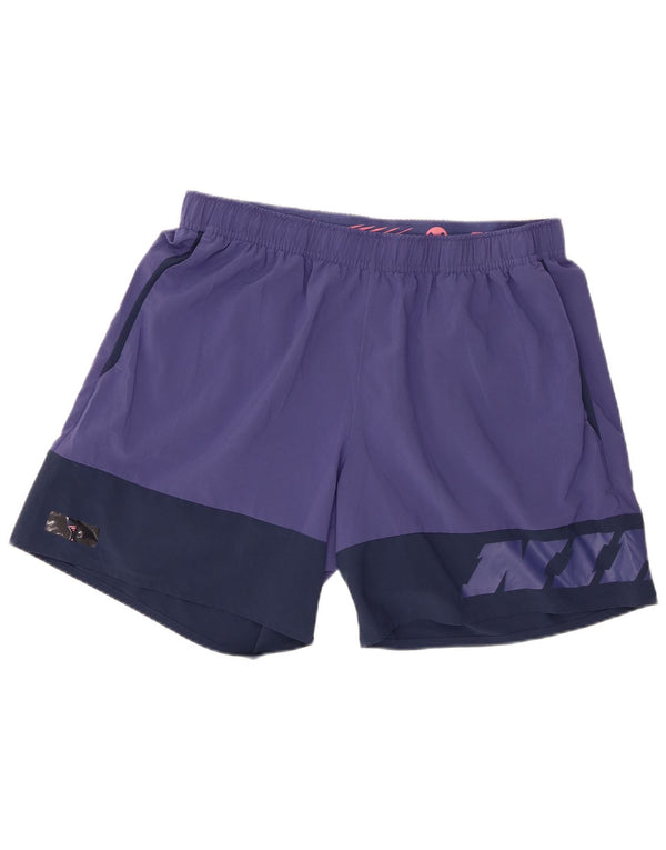 Adidas Mens Graphic Standard Fit Sport Shorts XL Purple Colourblock