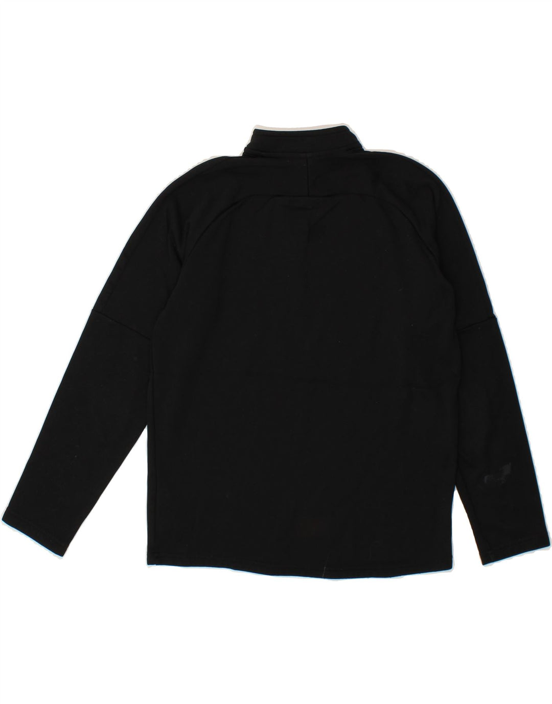 NIKE Boys Dri Fit Zip Neck Top Long Sleeve 12-13 Years Large Black Vintage Nike and Second-Hand Nike from Messina Hembry 