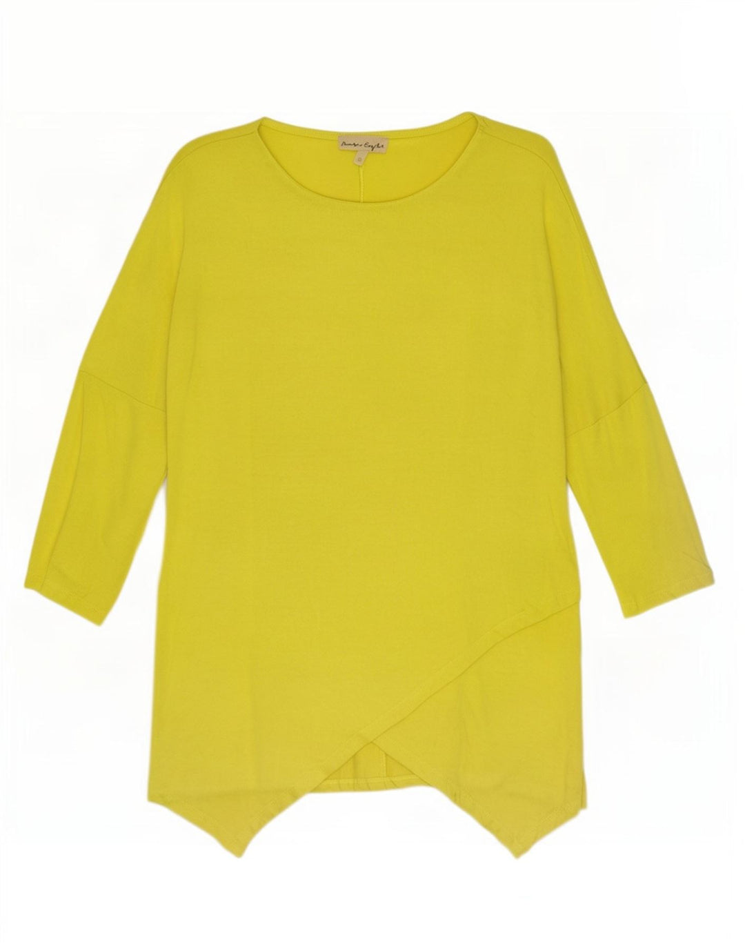 Phase Eight Womens Oversized 3/4 Sleeve Tunic Top UK 10 Small Yellow