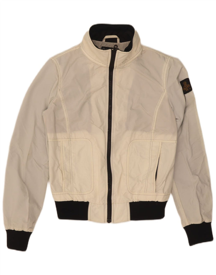 Refrigiwear Womens Cruz Bomber Jacket UK 14 Large White Colourblock Nylon