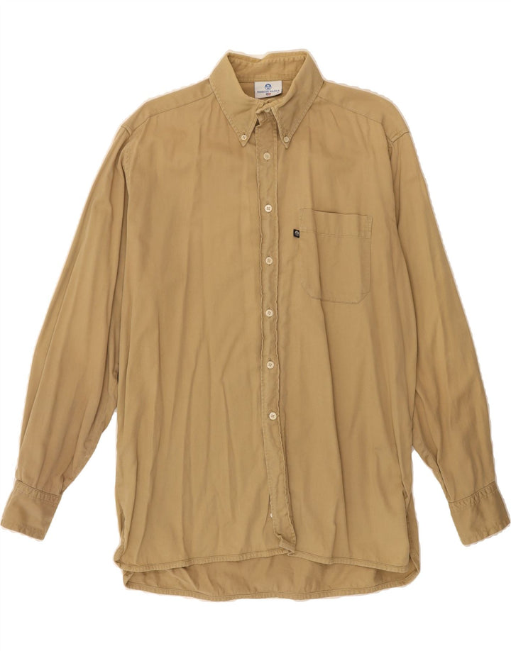 NORTH SAILS Mens Shirt Medium Beige Cotton Vintage North Sails and Second-Hand North Sails from Messina Hembry 