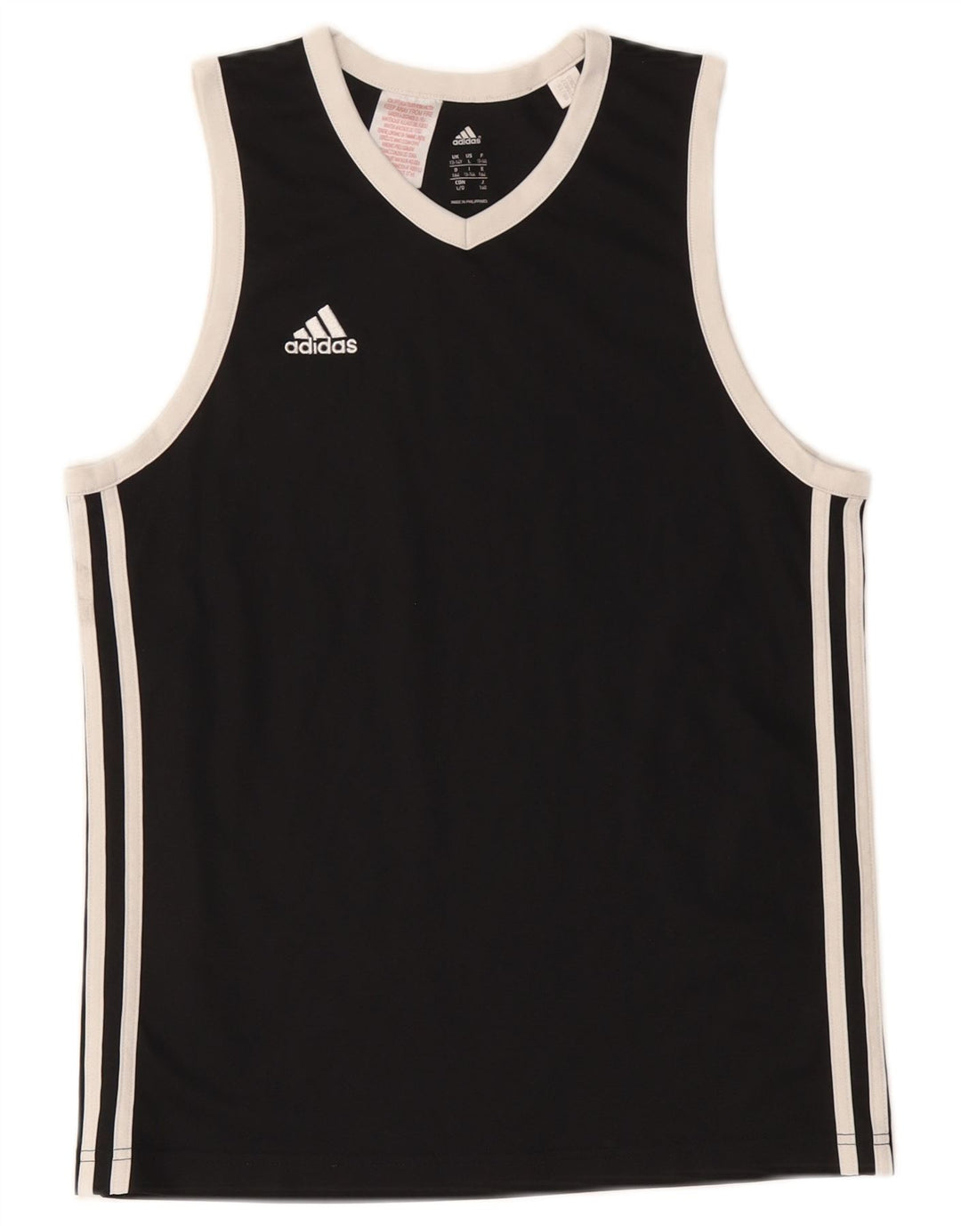 Adidas Girls Vest Top 13-14 Years Black Polyester