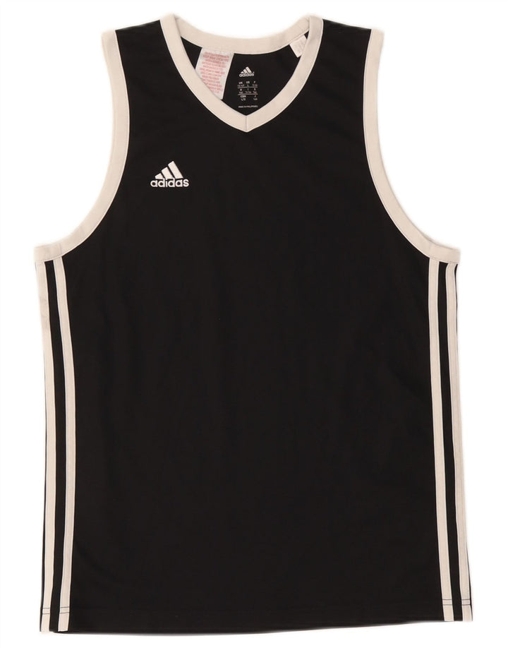 Adidas Girls Vest Top 13-14 Years Black Polyester