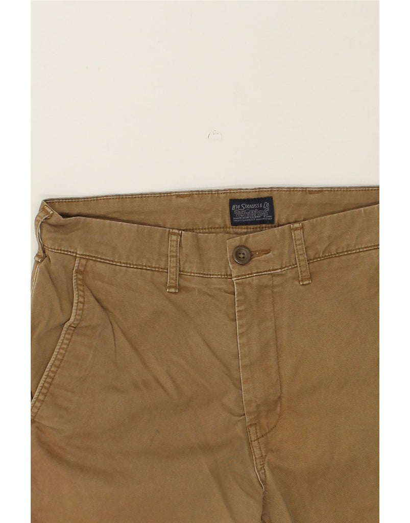 LEVI'S Mens Straight Chino Trousers W29 L27 Brown Cotton | Vintage Levi's | Thrift | Second-Hand Levi's | Used Clothing | Messina Hembry 