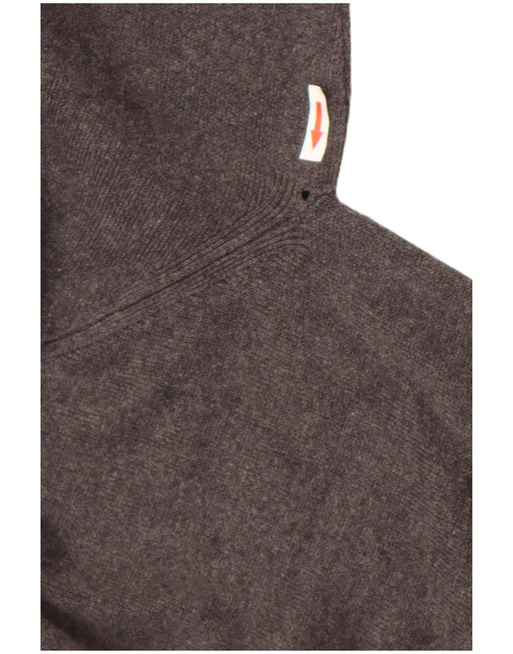 Zara Mens Crew Neck Jumper Sweater Large Grey Flecked Cotton