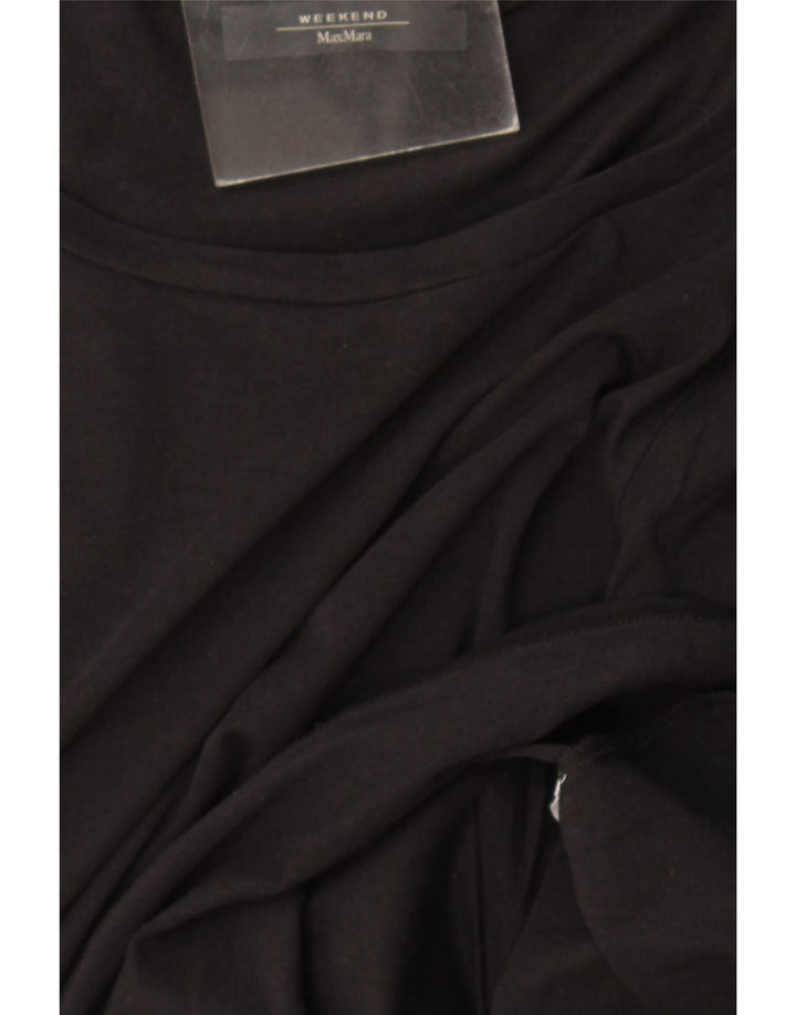 Max Mara Womens Weekend Top 3/4 Sleeve UK 12 Medium Black