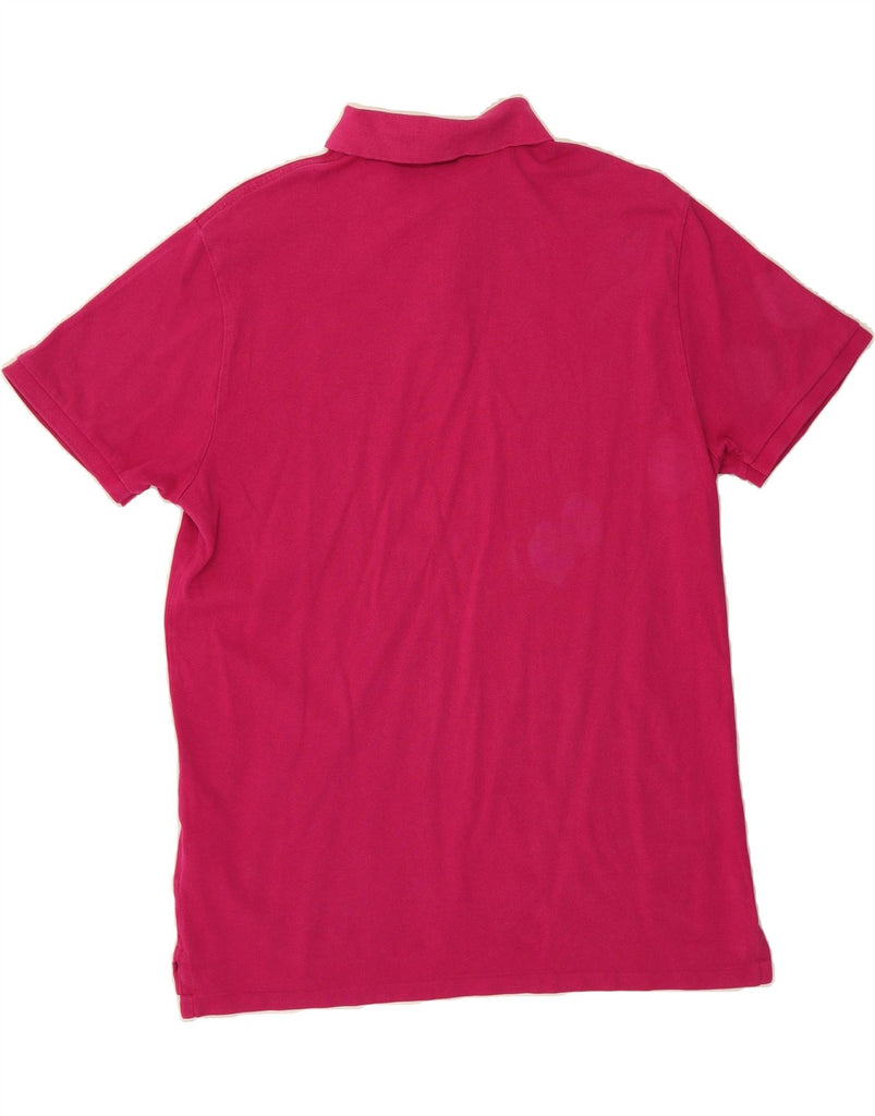 POLO RALPH LAUREN Mens Slim Fit Polo Shirt XL Pink Cotton Vintage Polo Ralph Lauren and Second-Hand Polo Ralph Lauren from Messina Hembry 