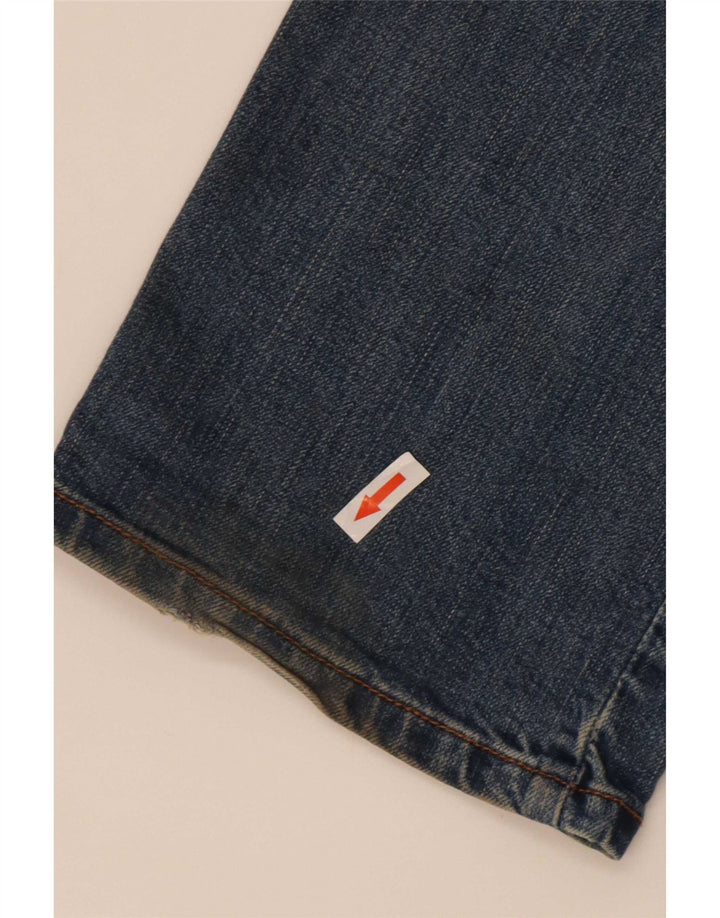 Levi's Womens Straight Jeans W28 L32 Blue Cotton