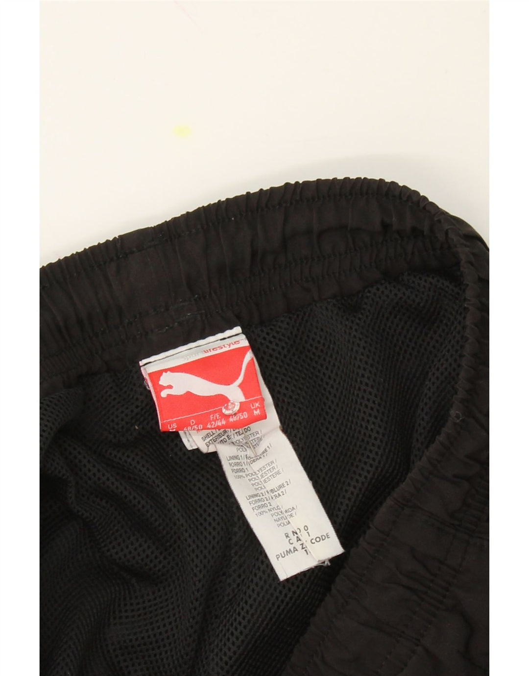 PUMA Mens Tracksuit Trousers Joggers Medium  Black Polyester Vintage Puma and Second-Hand Puma from Messina Hembry 