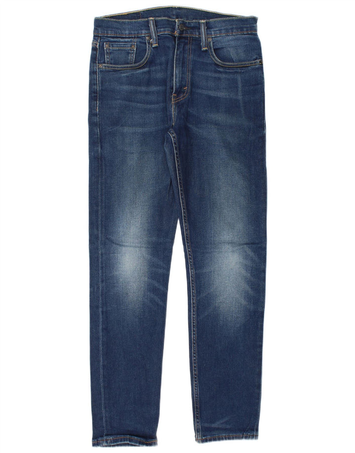 Levi's Mens 502 Tapered Jeans W30 L30 Blue Cotton