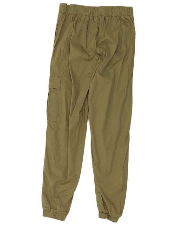 Puma Womens Joggers Cargo Trousers Small W28 L28 Khaki Cotton