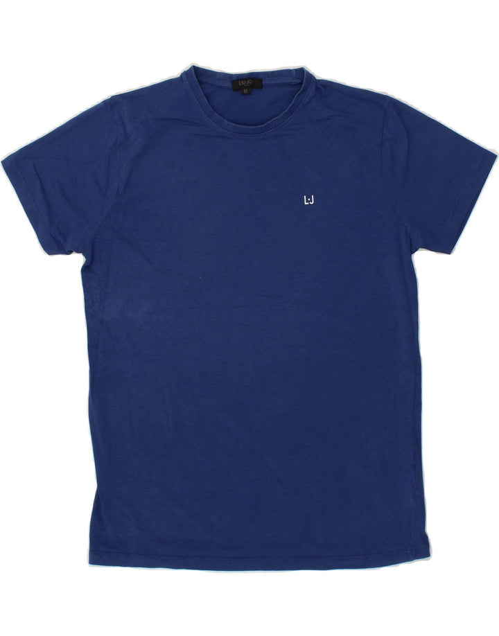 LIU JO Mens T-Shirt Top Medium Blue Cotton Vintage Liu Jo and Second-Hand Liu Jo from Messina Hembry 