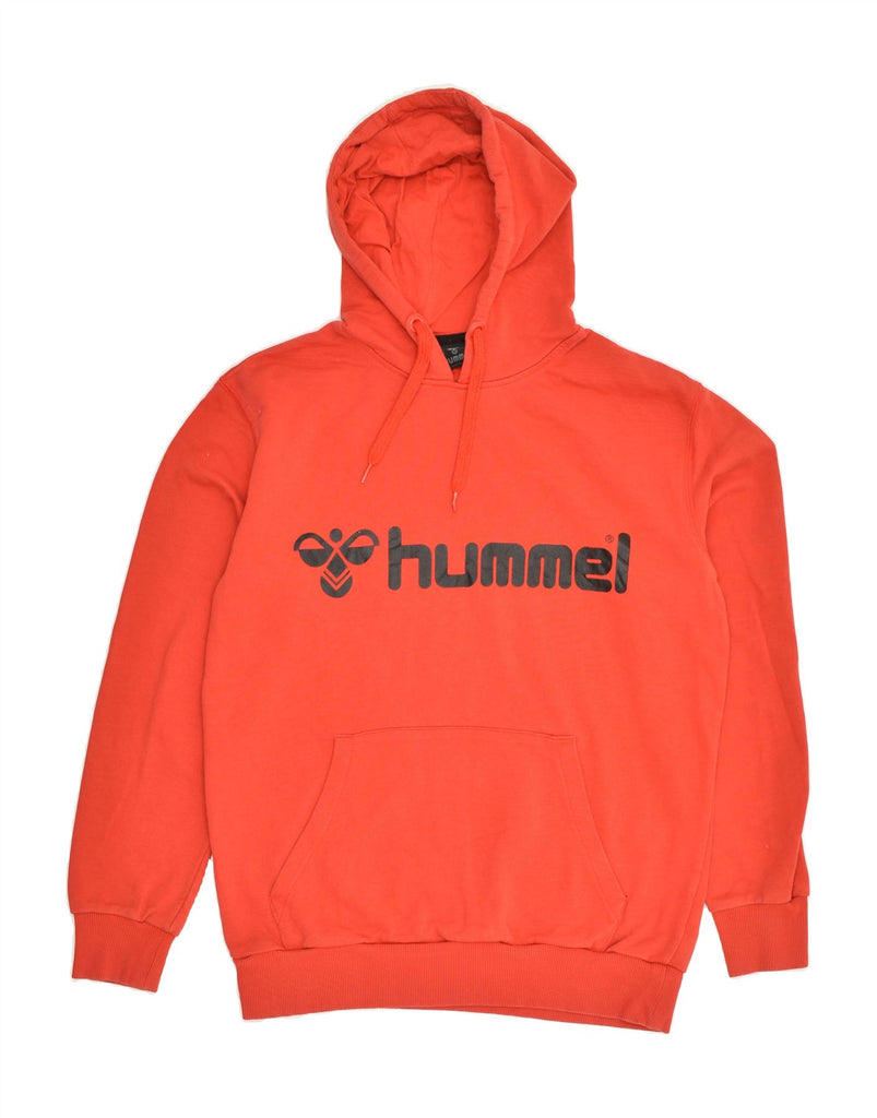 HUMMEL Mens Graphic Hoodie Jumper Large Red Cotton | Vintage Hummel | Thrift | Second-Hand Hummel | Used Clothing | Messina Hembry 