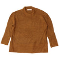Zara Womens Oversized Crew Neck Jumper Sweater UK 10 Small Khaki